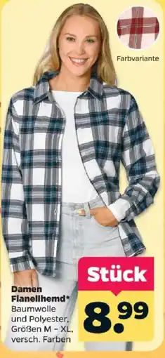 Netto Damen Flanellhemd* Angebot