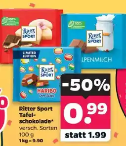 Netto Ritter Sport Tafelschokolade Angebot