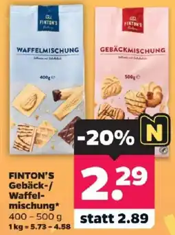Netto FINTON'S Gebäck-/Waffelmischung Angebot