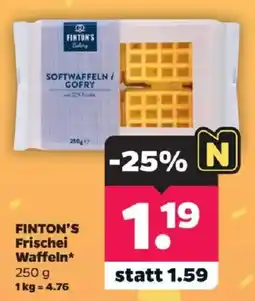 Netto FINTON'S Frischei Waffeln Angebot