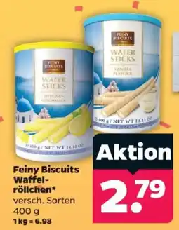 Netto Feiny Biscuits Waffelröllchen Angebot