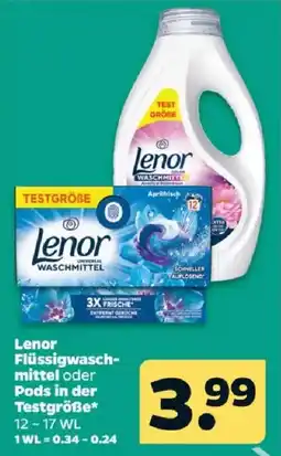 Netto Lenor Flüssigwaschmittel oder Pods Angebot