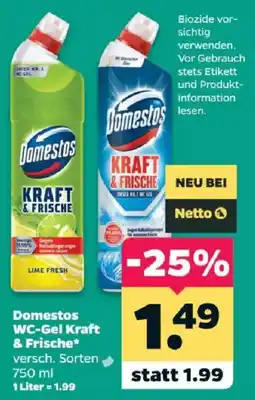 Netto Domestos WC-Gel Kraft & Frische Angebot