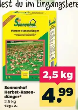 Netto Sonnenhof Herbst-Rasendünger Angebot