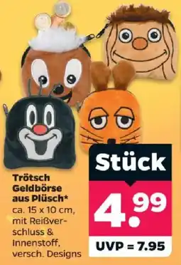 Netto Trötsch Geldbörse aus Plüsch* Angebot