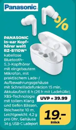 Netto Panasonic In-ear Kopfhörer weiß Angebot