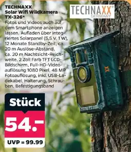 Netto TECHNAXX Solar Wifi Wildkamera TX-326* Angebot