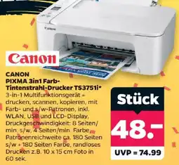 Netto Canon PIXMA 3in1 Farb-Tintenstrahl-Drucker TS3751i Angebot
