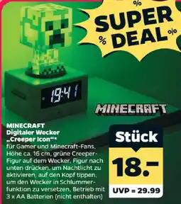Netto MINECRAFT Digitaler Wecker „Creeper Icon“ Angebot