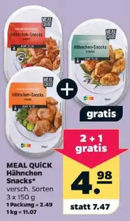 Netto MEAL QUICK Hähnchen Snacks* Angebot
