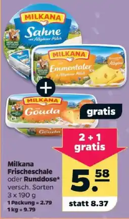 Netto Milkana Frischeschale oder Runddose Angebot