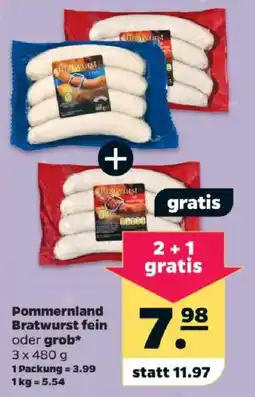 Netto Pommernland Bratwurst Angebot