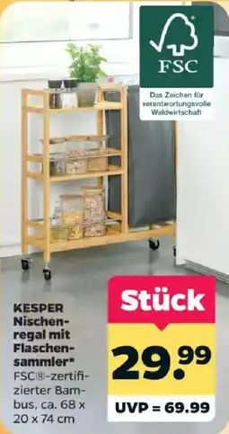 Netto KESPER Nischen-regal mit Flaschen-sammler* Angebot