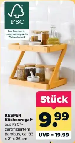 Netto KESPER Küchenregal* aus FSC®-zertifiziertem Bambus Angebot