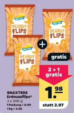 Netto SNAXTERS Erdnussflips Angebot