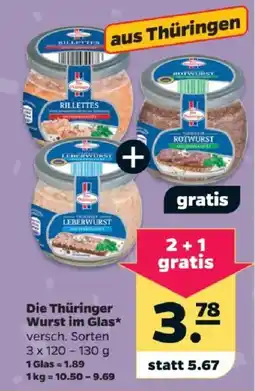 Netto Die Thüringer Wurst im Glas Angebot
