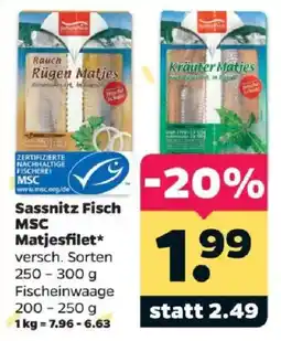 Netto Sassnitz Fisch MSC Matjesfilet* Angebot