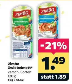 Netto Zimbo Zwiebelmett Angebot