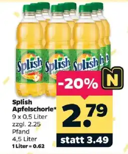 Netto Splish Apfelschorle Angebot