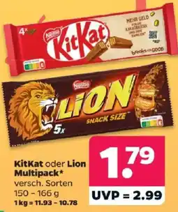 Netto KitKat oder Lion Multipack Angebot