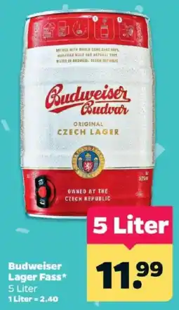Netto Budweiser Lager Fass Angebot