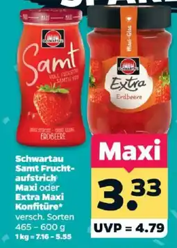 Netto Schwartau Samt Fruchtaufstrich Angebot