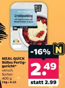 Netto MEAL QUICK Grießpudding Angebot