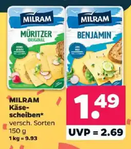 Netto MILRAM Käsescheiben* Angebot