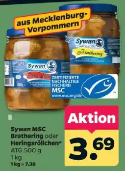 Netto Sywan MSC Brathering oder Heringsröllchen Angebot