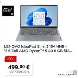 MediaMarkt LENOVO IdeaPad Slim 3 15AMN8 Angebot
