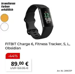 MediaMarkt FITBIT Charge 6, Fitness Tracker, S, L, Obsidian Angebot