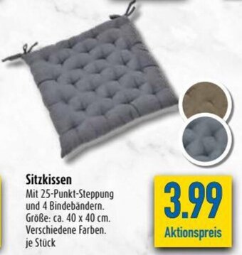 diska Sitzkissen 40x40 cm Angebot