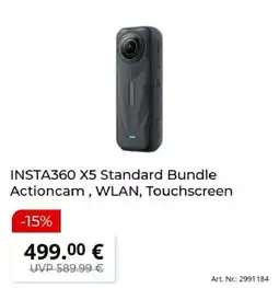 MediaMarkt INSTA360 X5 Standard Bundle Actioncam Angebot