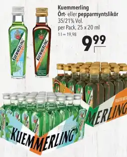 CITTI Markt Kuemmerling Ört- oder pepparmyntslikör Angebot