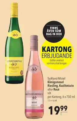CITTI Markt Königsmosel Riesling, Kvalitetsvin eller Rosé Angebot