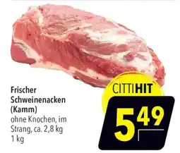 CITTI Markt Frischer Schweinenacken (Kamm) Angebot