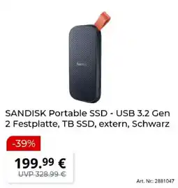 MediaMarkt SANDISK Portable SSD Angebot