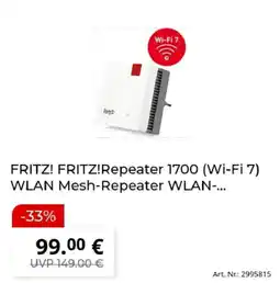 MediaMarkt FRITZ! FRITZ!Repeater 1700 (Wi-Fi 7) Angebot