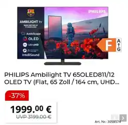 MediaMarkt PHILIPS Ambilight TV 65OLED811/12 Angebot