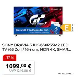 MediaMarkt SONY BRAVIA 3 II K-65XR35M2 LED TV Angebot
