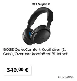 MediaMarkt BOSE QuietComfort Kopfhörer Angebot