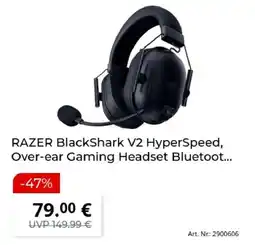 MediaMarkt RAZER BlackShark V2 HyperSpeed, Over-ear Gaming Headset Bluetooth Angebot