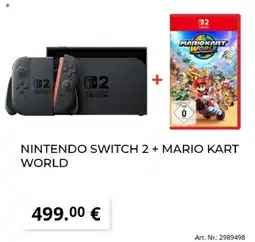 MediaMarkt NINTENDO SWITCH 2 + MARIO KART WORLD Angebot