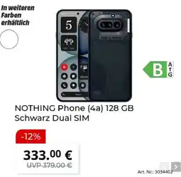 MediaMarkt NOTHING Phone (4a) 128 GB Schwarz Dual SIM Angebot