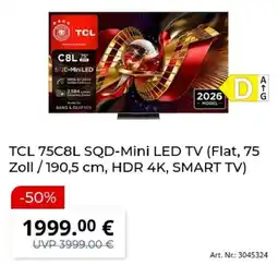 MediaMarkt TCL 75C8L SQD-Mini LED TV Angebot