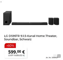 MediaMarkt LG DS95TR 9.1.5-Kanal Home Theater, Soundbar, Schwarz Angebot