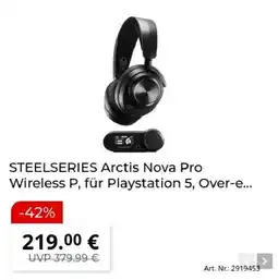 MediaMarkt STEELSERIES Arctis Nova Pro Wireless P, für Playstation 5, Over-e... Angebot