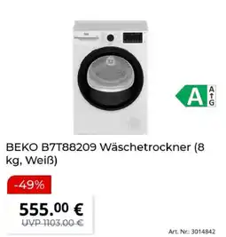 MediaMarkt BEKO B7T88209 Wäschetrockner Angebot