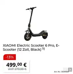 MediaMarkt XIAOMI Electric Scooter 6 Pro Angebot