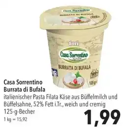 CITTI Markt Casa Sorrentino Burrata di Bufala Angebot